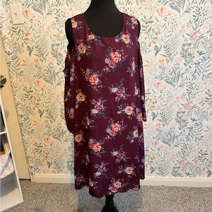 Lily Rose Plum Floral Dress